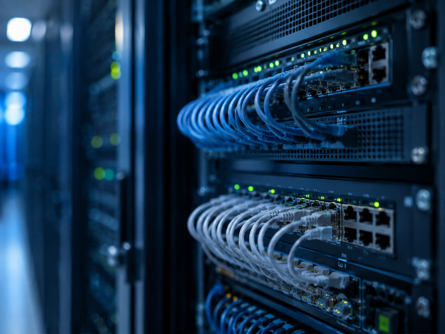 Photo: rack & cabling install